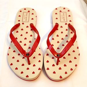 Kate Spade Fiji Heart Print Flip Flop Sandal